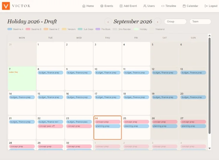 Month view